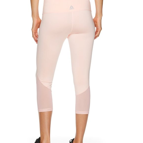 Reebok Women's Align High Rise Capri Leggings Impatiens Pink M - Picture 3 of 16